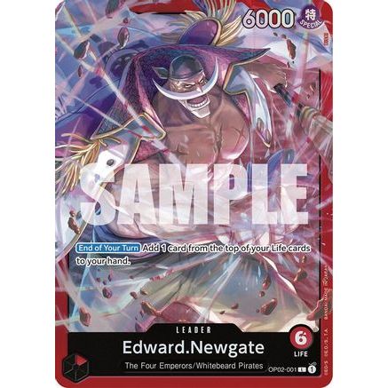 Edward.Newgate (OP02-001) (OP02-001) - Starter Deck 15: RED Edward.Newgate Foil