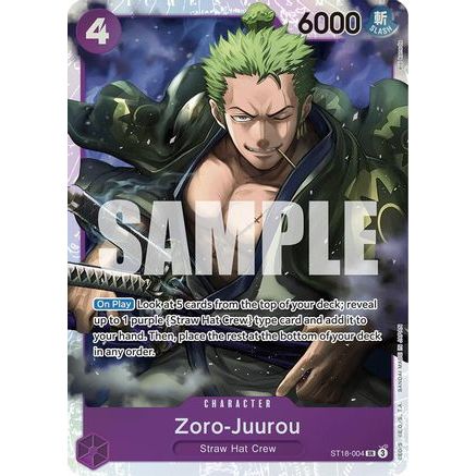 Zoro-Juurou (ST18-004) (ST18-004) - Starter Deck 18: PURPLE Monkey.D.Luffy Foil