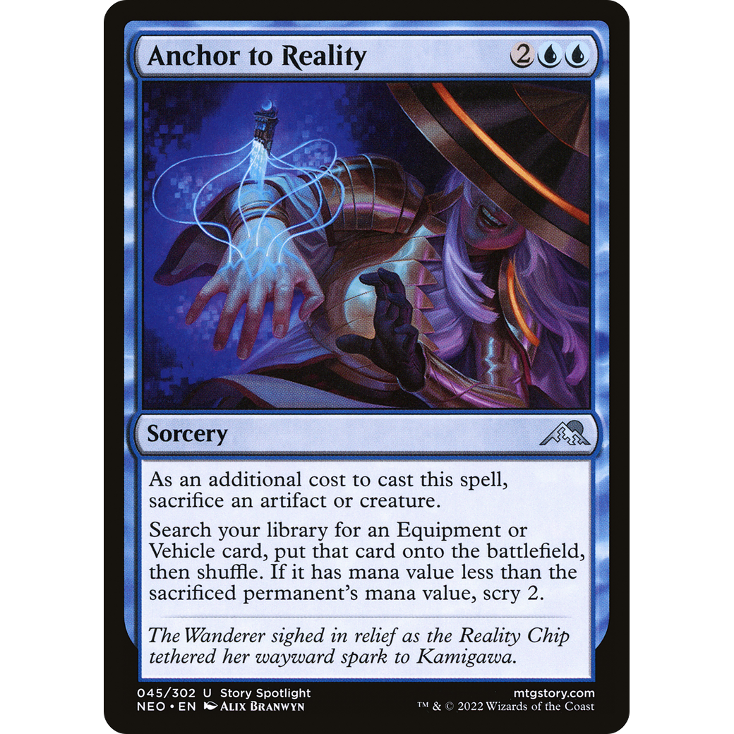 Anchor to Reality (NEO-045) - Kamigawa: Neon Dynasty Foil