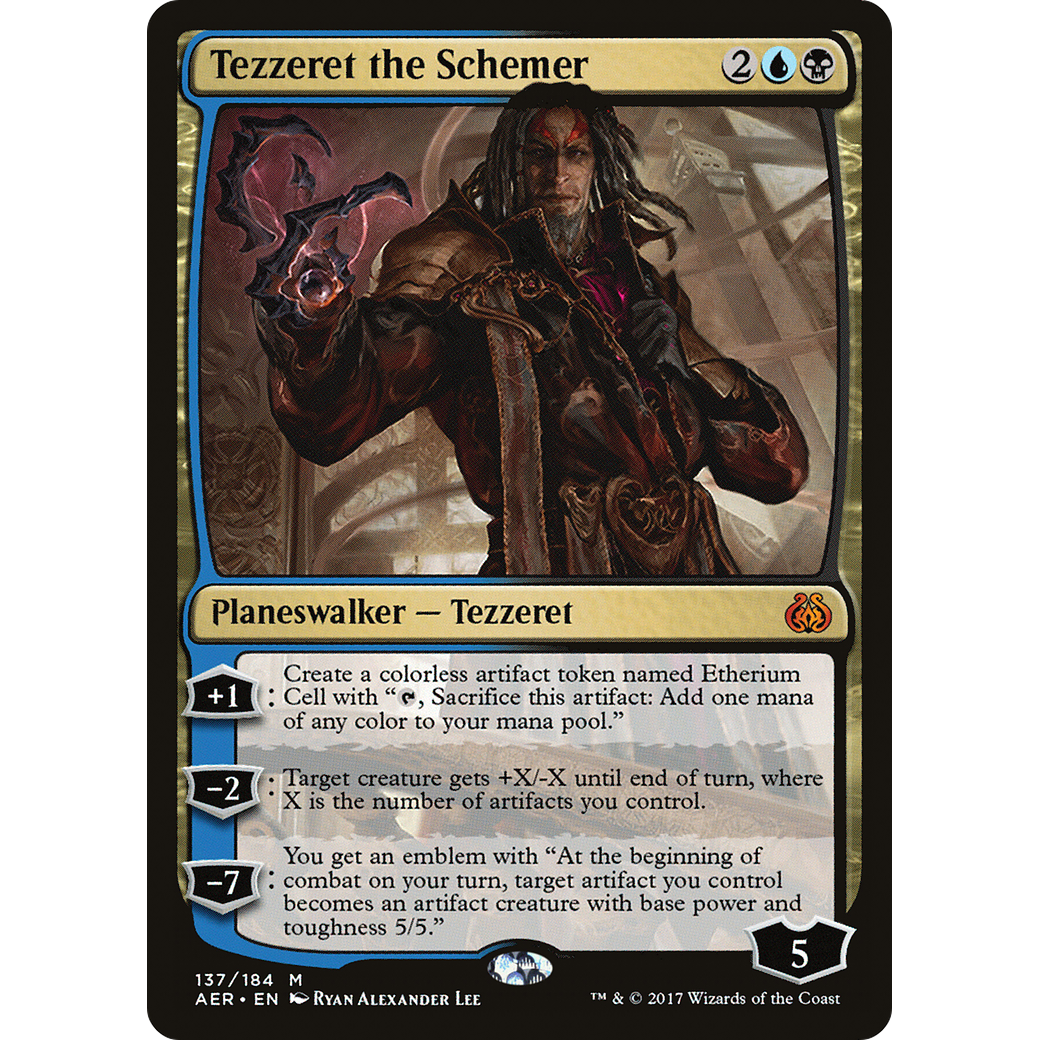 Tezzeret the Schemer (AER-137) - Aether Revolt Foil