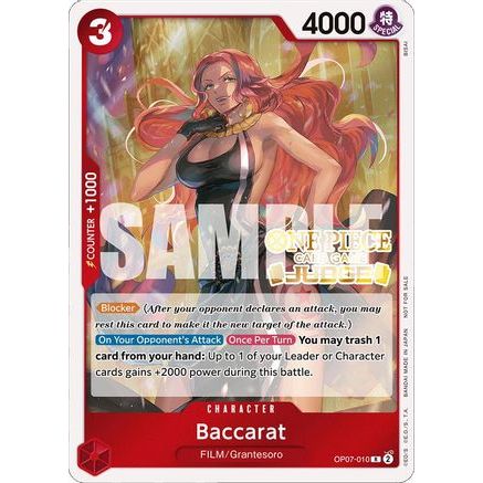 Baccarat (Judge Pack Vol. 4) (OP07-010) - One Piece Promotion Cards Foil