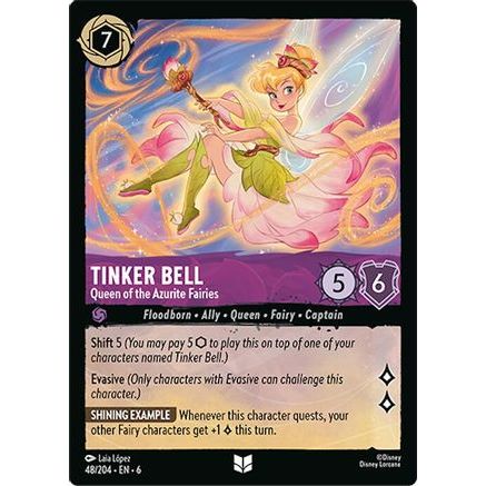 Tinker Bell - Queen of the Azurite Fairies (48/204) - Azurite Sea Cold Foil