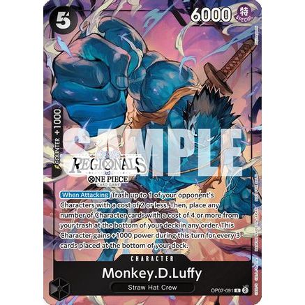 Monkey.D.Luffy (091) (Online Regional 2024 Vol. 3) (OP07-091) - One Piece Promotion Cards