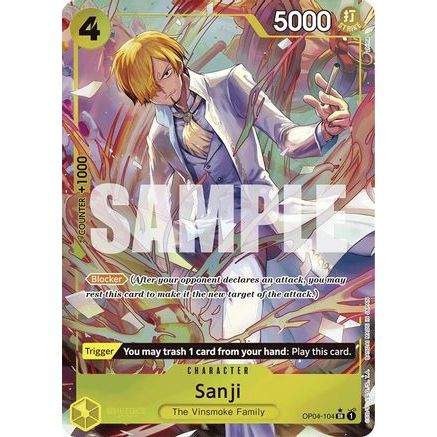 Sanji (OP04-104) (Alternate Art) (OP04-104) - Premium Booster -The Best- Foil