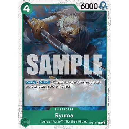 Ryuma (Jolly Roger Foil) (OP06-036) - Premium Booster -The Best- Foil