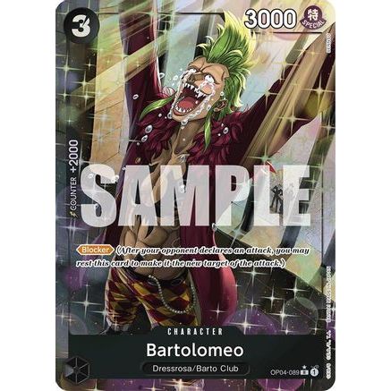 Bartolomeo (OP04-089) (Alternate Art) (OP04-089) - Premium Booster -The Best- Foil