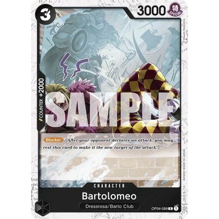 Bartolomeo (OP04-089) (Jolly Roger Foil) (OP04-089) - Premium Booster -The Best- Foil