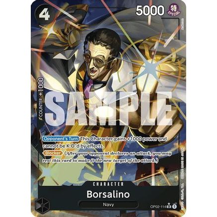 Borsalino (Alternate Art) (OP02-114) - Premium Booster -The Best- Foil