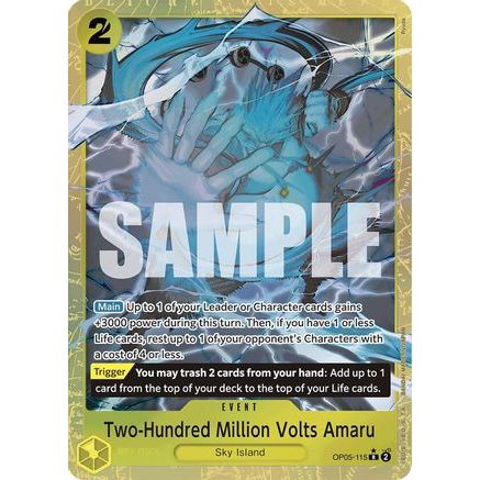 Two-Hundred Million Volts Amaru (Alternate Art) (OP05-115) - Premium Booster -The Best- Foil
