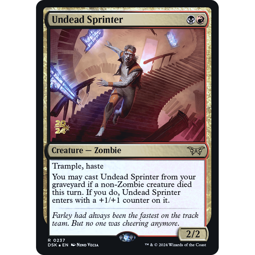Undead Sprinter (PRE-237S) - Duskmourn: House of Horror Promos Foil