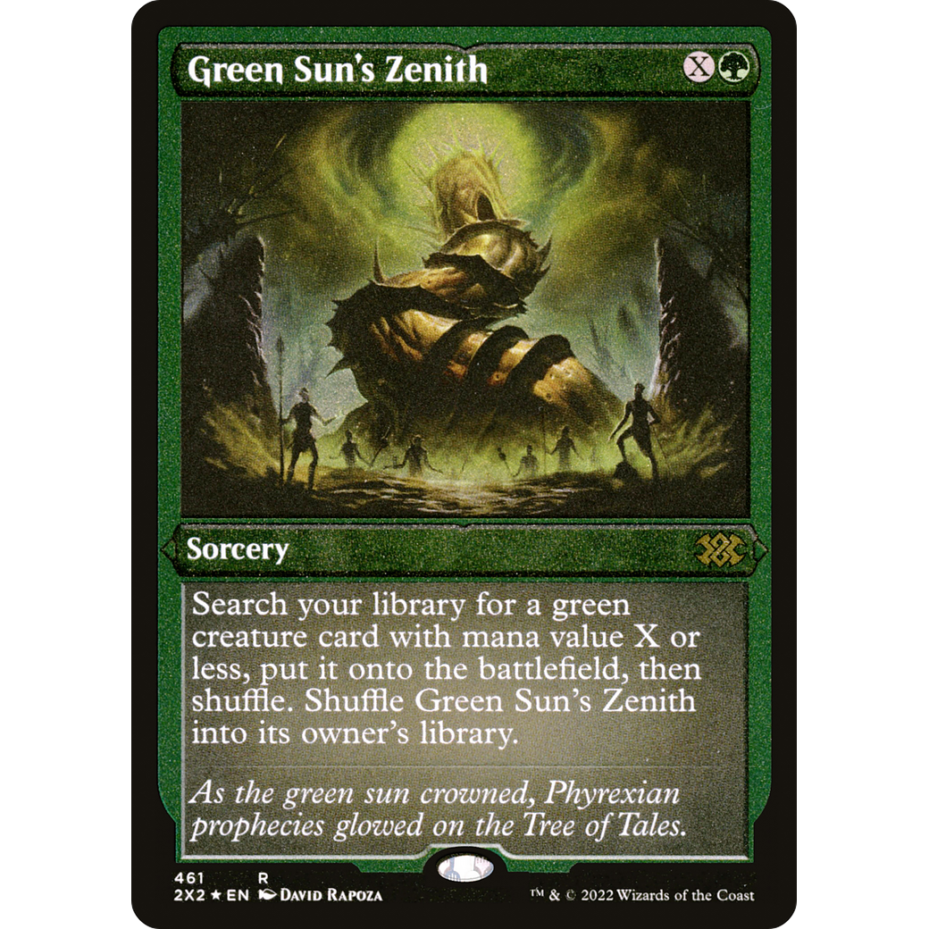 Green Sun's Zenith (Foil Etched) (2X2-461) - Double Masters 2022 Foil