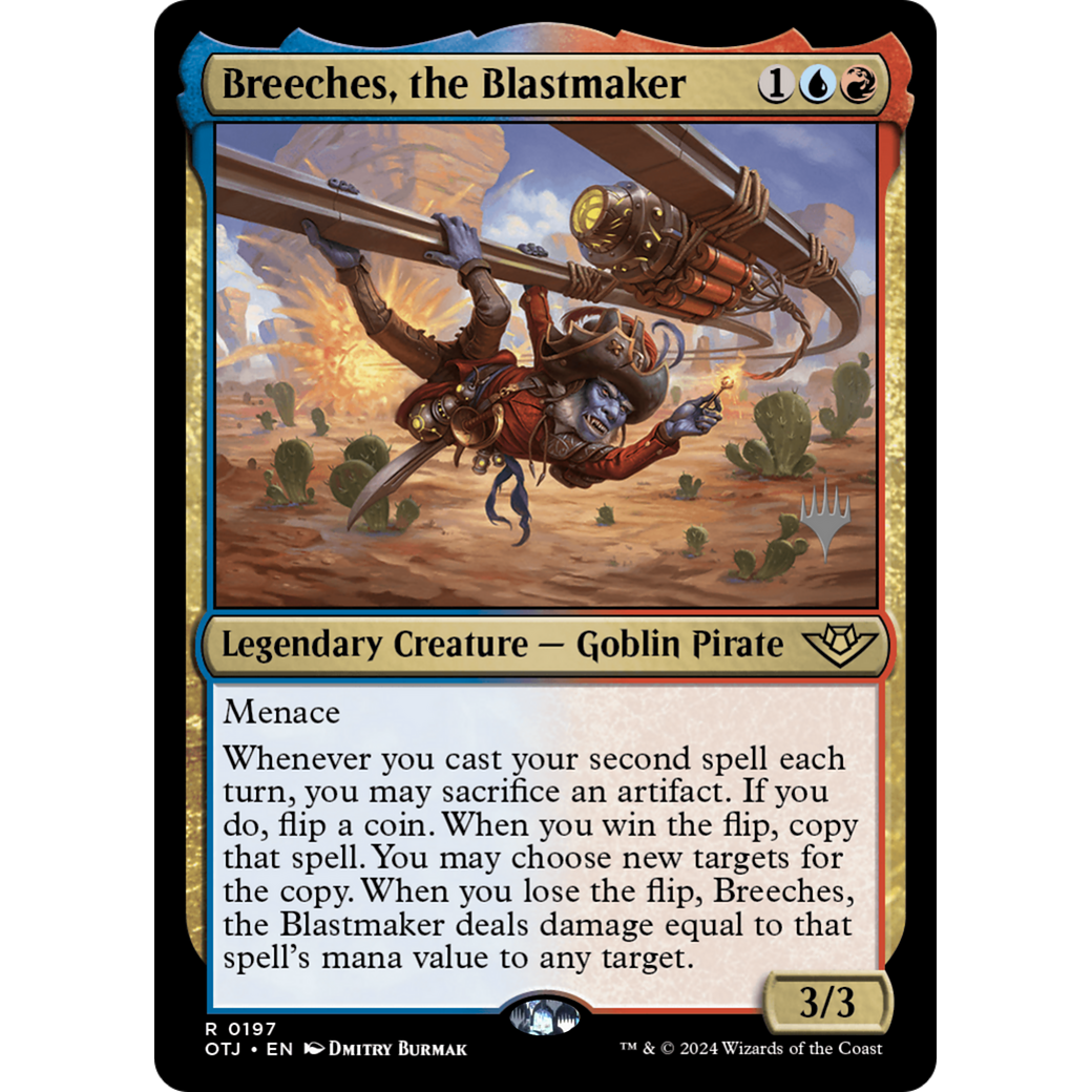 Breeches, the Blastmaker (PPOTJ-197P) - Outlaws of Thunder Junction Promos