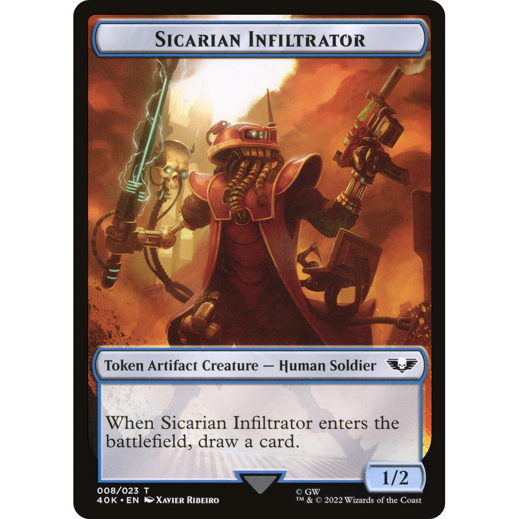 Sicarian Infiltrator (T40K-008) - Warhammer 40,000 Tokens