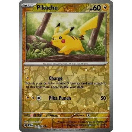Pikachu - 025/165 (Reverse Cosmos Holo) (Costco Exclusive) 25 - Miscellaneous Cards & Products Holofoil
