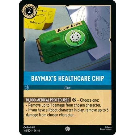 Baymax's Healthcare Chip (166/204) - Azurite Sea Cold Foil