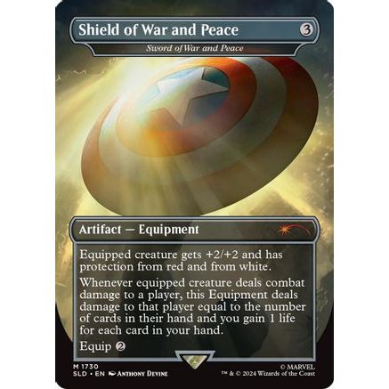 Shield of War and Peace - Sword of War and Peace (Rainbow Foil) (SLD-1730) - Secret Lair Drop Series Foil