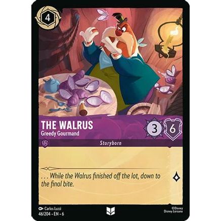 The Walrus - Greedy Gourmand (46/204) - Azurite Sea Cold Foil