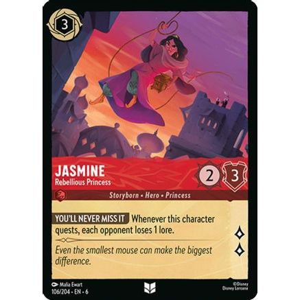Jasmine - Rebellious Princess (106/204) - Azurite Sea Cold Foil