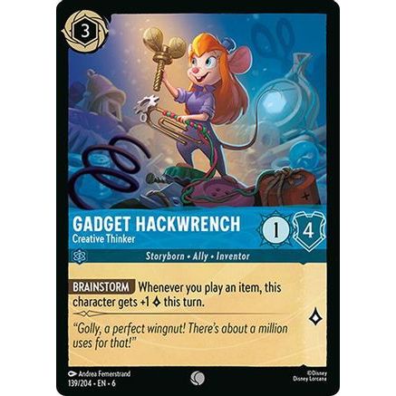 Gadget Hackwrench - Creative Thinker (139/204) - Azurite Sea Cold Foil