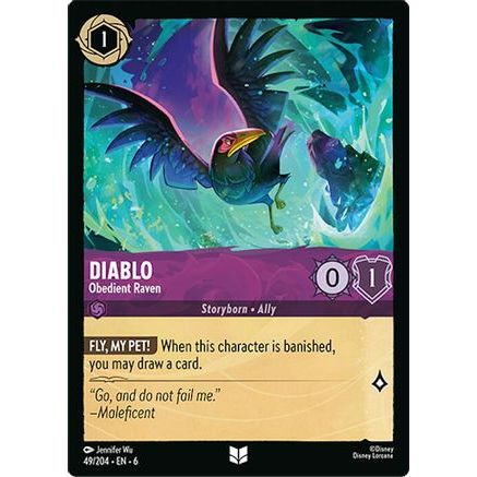 Diablo - Obedient Raven (49/204) - Azurite Sea Cold Foil