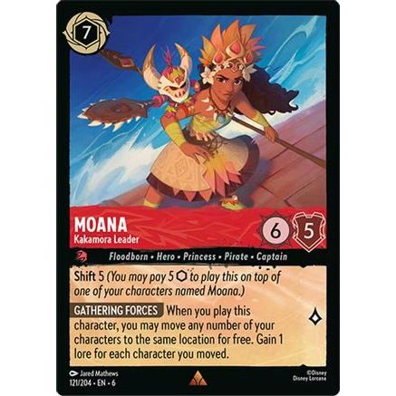Moana - Kakamora Leader (121/204) - Azurite Sea Cold Foil