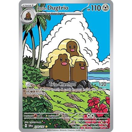 Alolan Dugtrio - 208/191 208 - SV08 Surging Sparks Holofoil