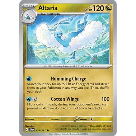 Altaria 134 - SV08 Surging Sparks Reverse Holofoil