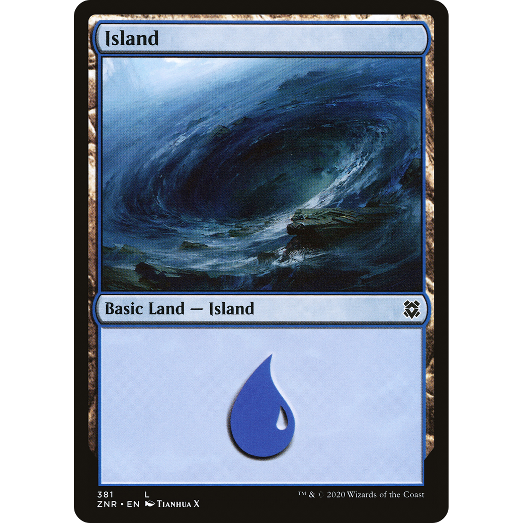 Island (ZNR-381) - Zendikar Rising Foil
