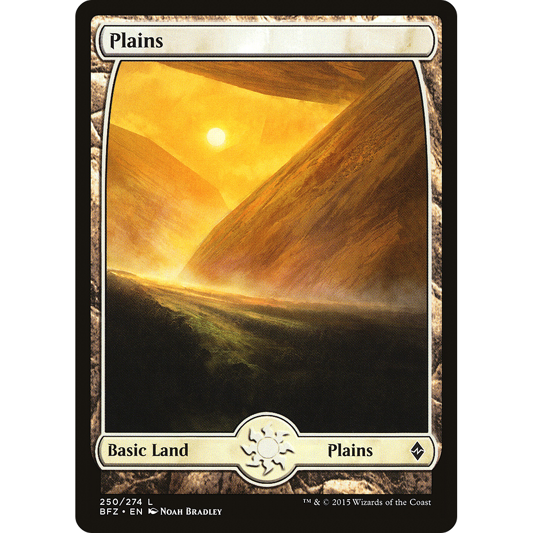 Plains (250) - Full Art (BFZ-250) - Battle for Zendikar