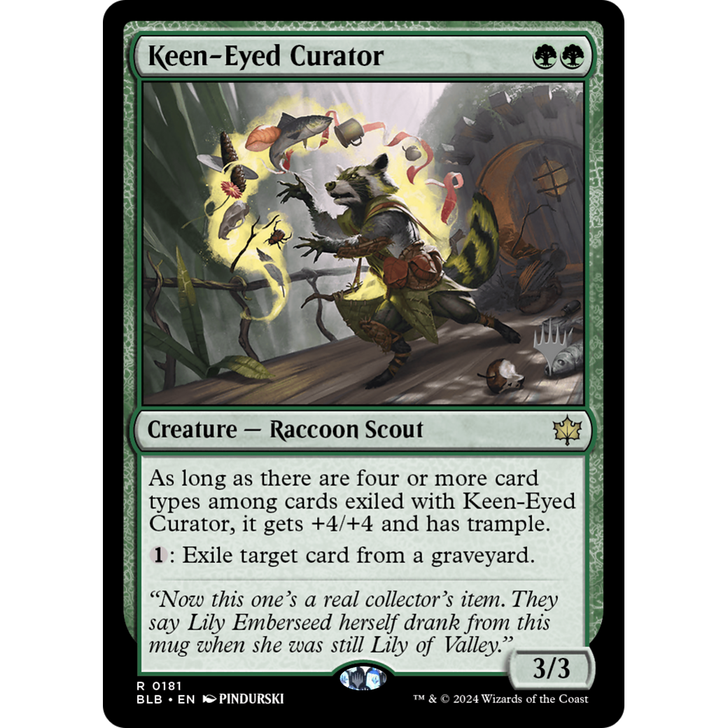 Keen-Eyed Curator (PPBLB-181P) - Bloomburrow Promos