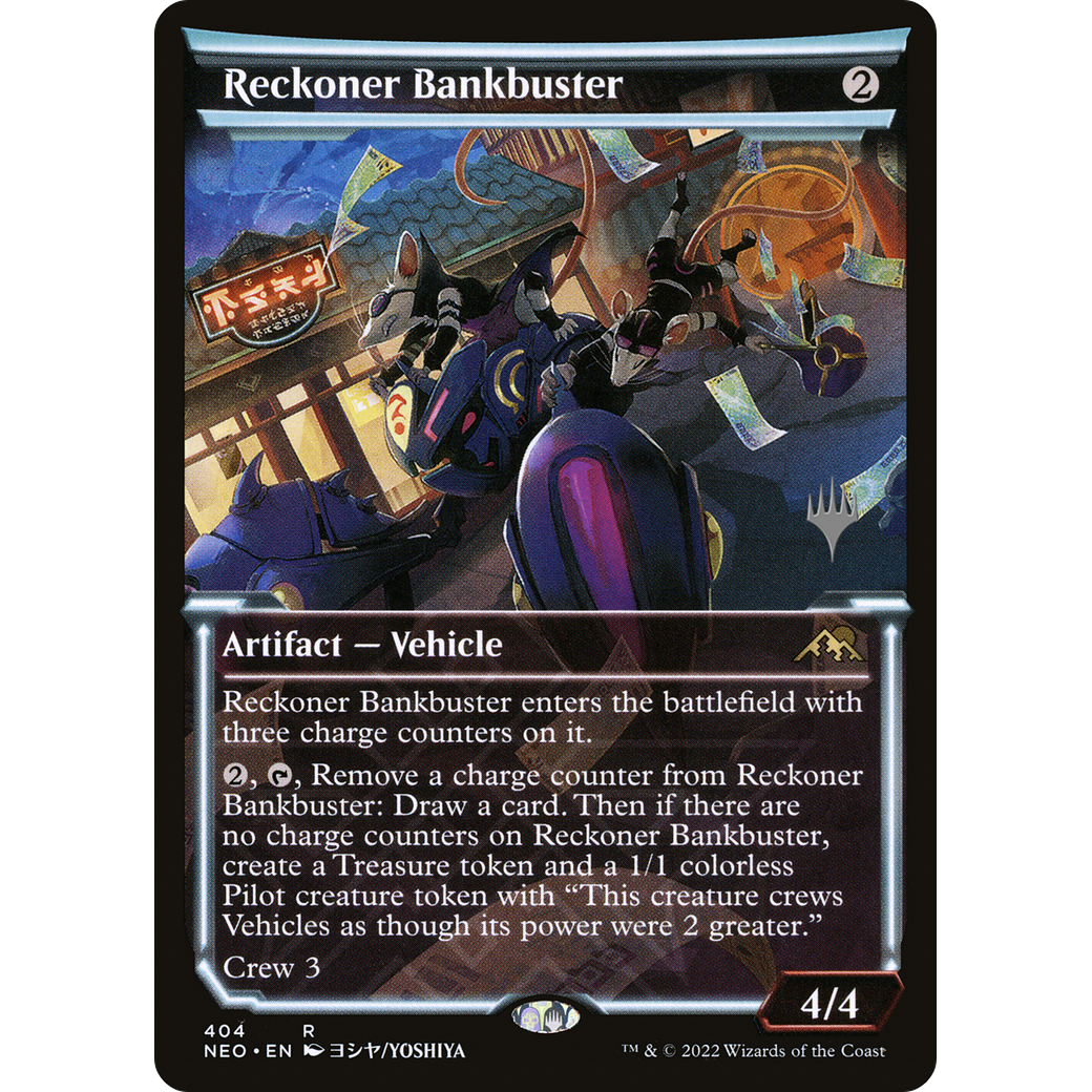 Reckoner Bankbuster (PPBRO-404P) - Kamigawa: Neon Dynasty Promos: (Showcase) Foil