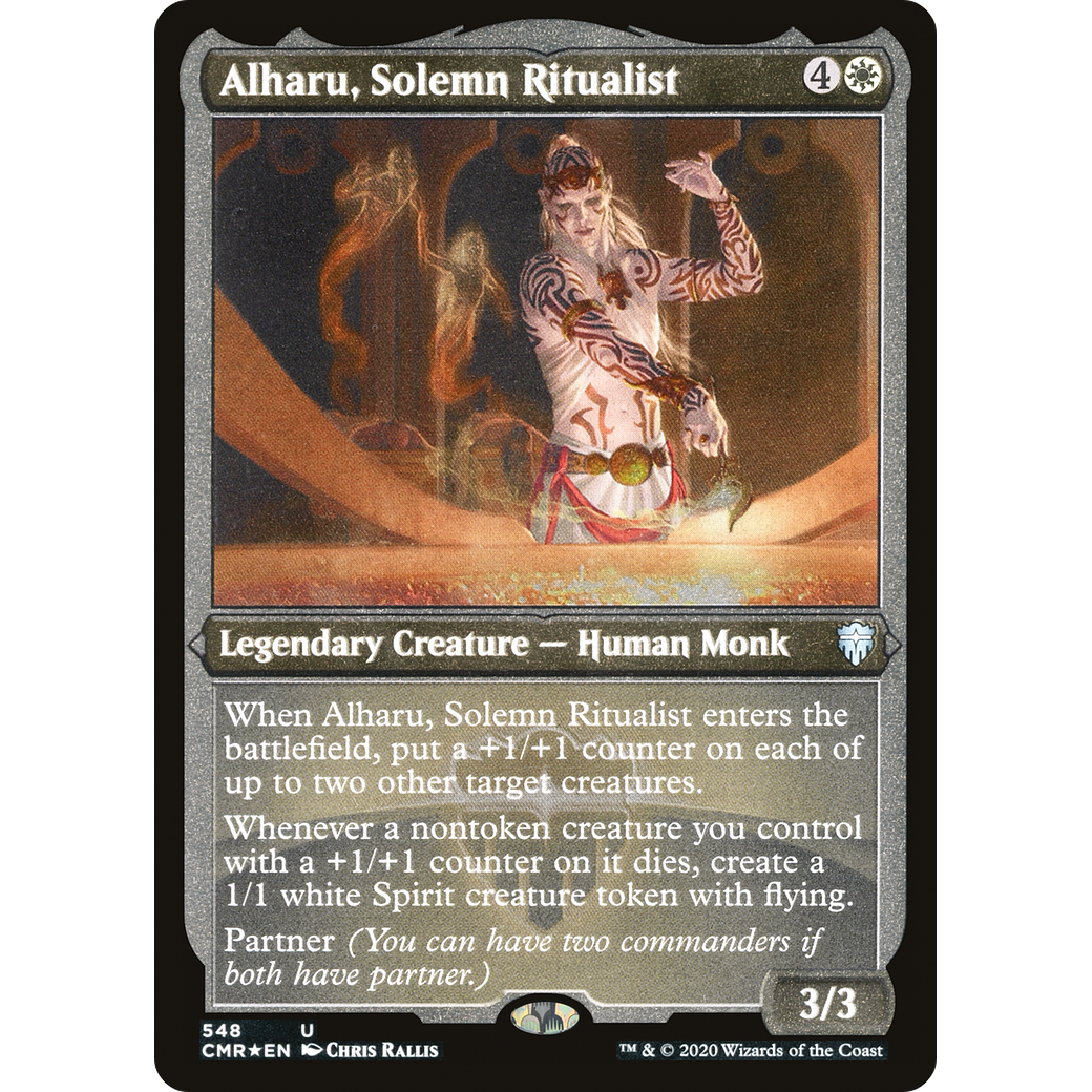 Alharu, Solemn Ritualist (Foil Etched) (CMR-548) - Commander Legends Foil