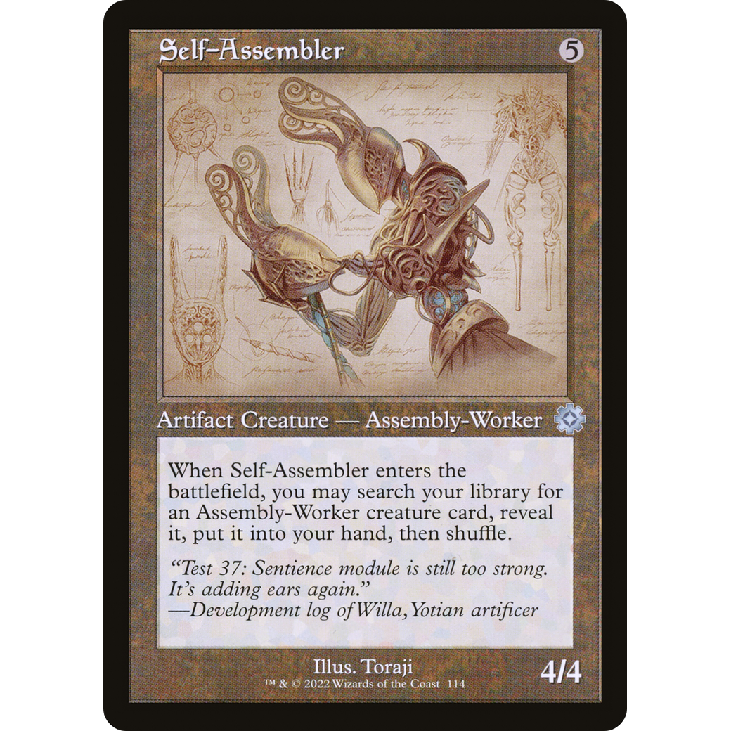 Self-Assembler (Schematic) (BRR-114) - The Brothers' War Retro Artifacts Foil