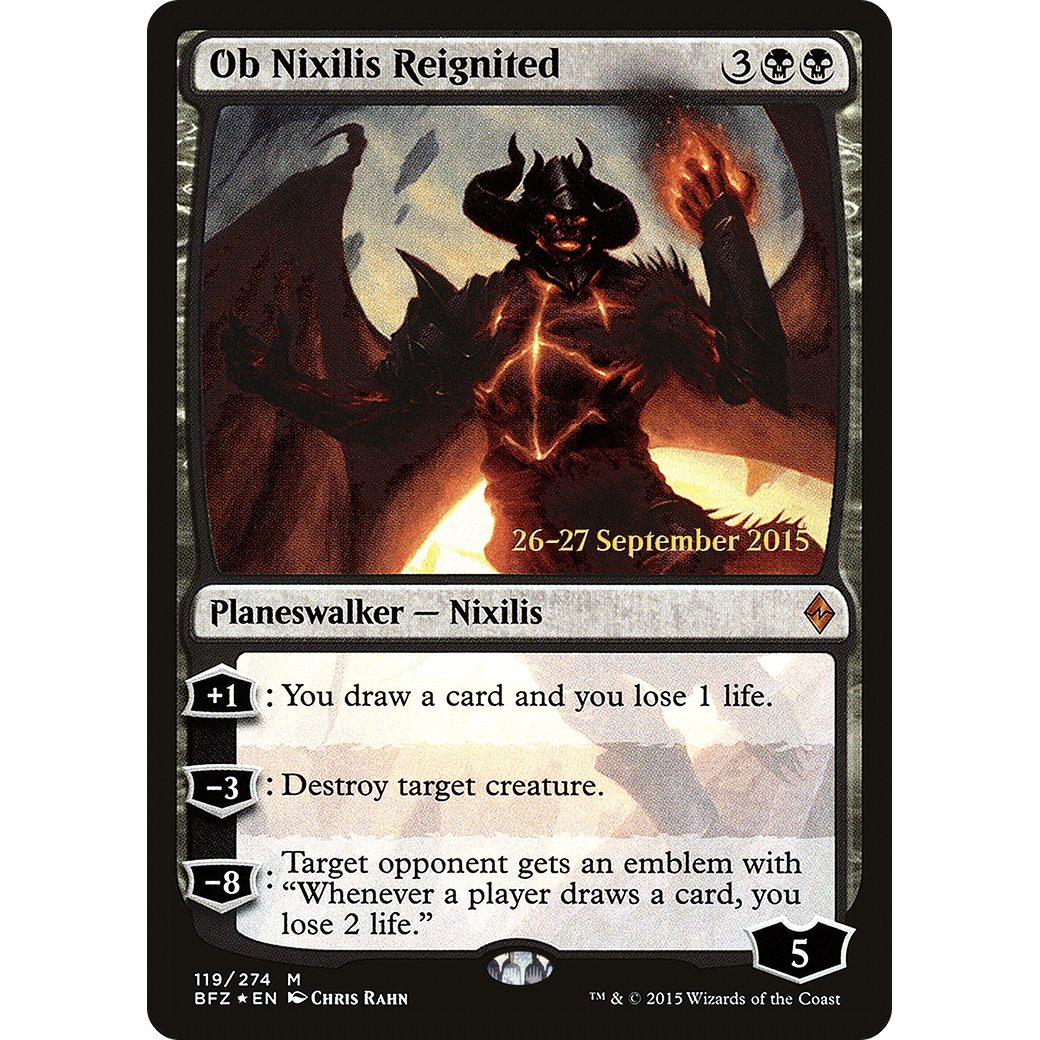 Ob Nixilis Reignited (PRE-119) - Battle for Zendikar Promos Foil