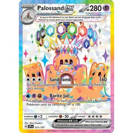 Palossand ex - 221/191 221 - SV08 Surging Sparks Holofoil