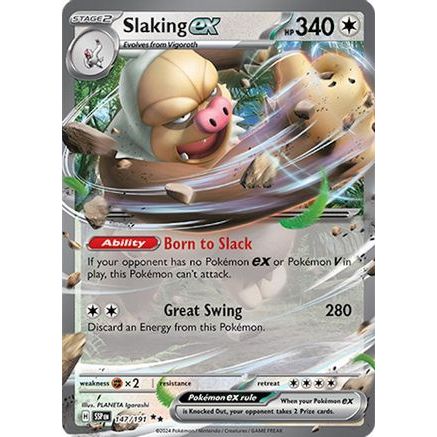 Slaking ex - 147/191 147 - SV08 Surging Sparks Holofoil