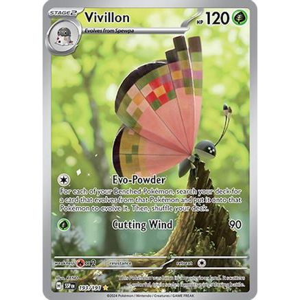 Vivillon - 193/191 193 - SV08 Surging Sparks Holofoil