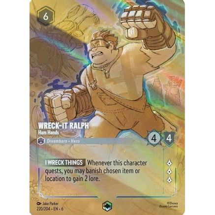 Wreck-It Ralph - Ham Hands (Enchanted) (220/204) - Azurite Sea Holofoil
