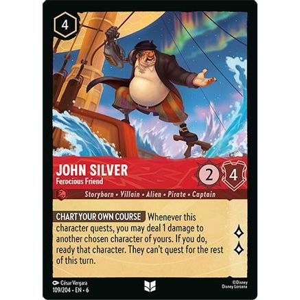 John Silver - Ferocious Friend (109/204) - Azurite Sea Cold Foil