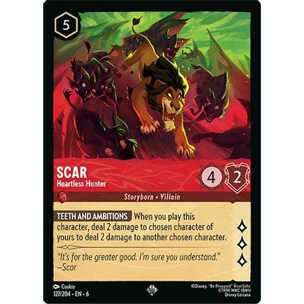 Scar - Heartless Hunter (127/204) - Azurite Sea