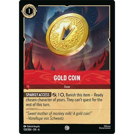 Gold Coin (133/204) - Azurite Sea Cold Foil