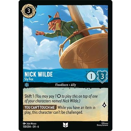 Nick Wilde - Sly Fox (150/204) - Azurite Sea