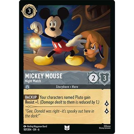 Mickey Mouse - Night Watch (187/204) - Azurite Sea
