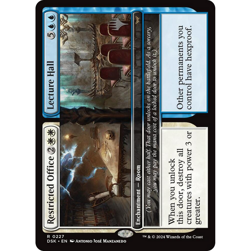 Restricted Office // Lecture Hall (PPDSK-227P) - Duskmourn: House of Horror Promos