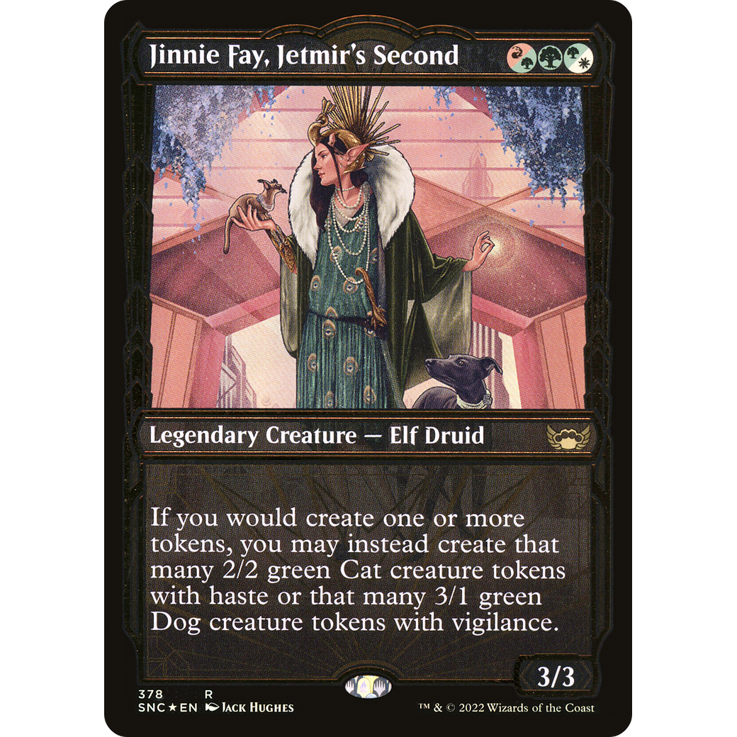 Jinnie Fay, Jetmir's Second (Gilded Foil) (SNC-378) - Streets of New Capenna: (Showcase) Foil