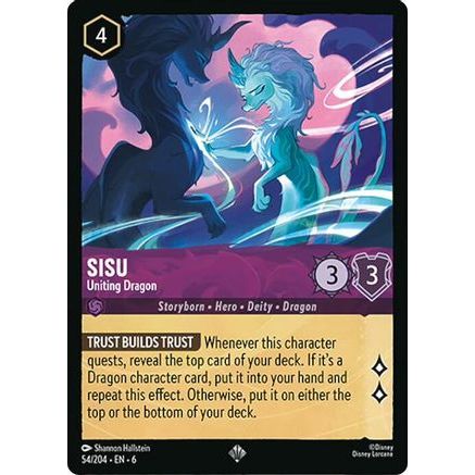 Sisu - Uniting Dragon (54/204) - Azurite Sea Cold Foil