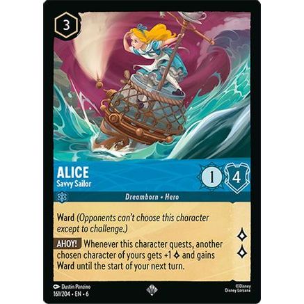 Alice - Savvy Sailor (161/204) - Azurite Sea Cold Foil