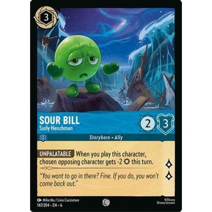 Sour Bill - Surly Henchman (147/204) - Azurite Sea Cold Foil