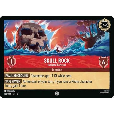 Skull Rock - Isolated Fortress (136/204) - Azurite Sea Cold Foil