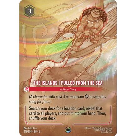 The Islands I Pulled From The Sea (Enchanted) (216/204) - Azurite Sea Holofoil